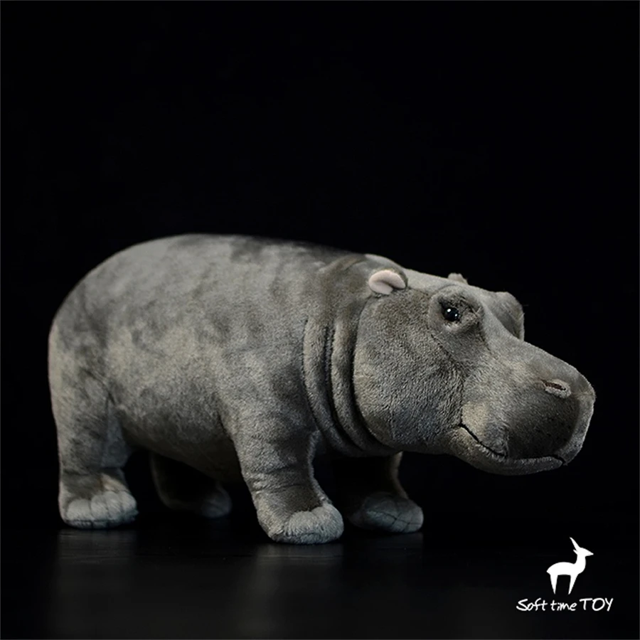 Hippo High Fidelity อะนิเมะน่ารัก Plushie River Horse ของเล่นตุ๊กตาเหมือนจริงสัตว์จําลองตุ๊กตาตุ๊กตาคาวาอิของเล่นของขวัญ