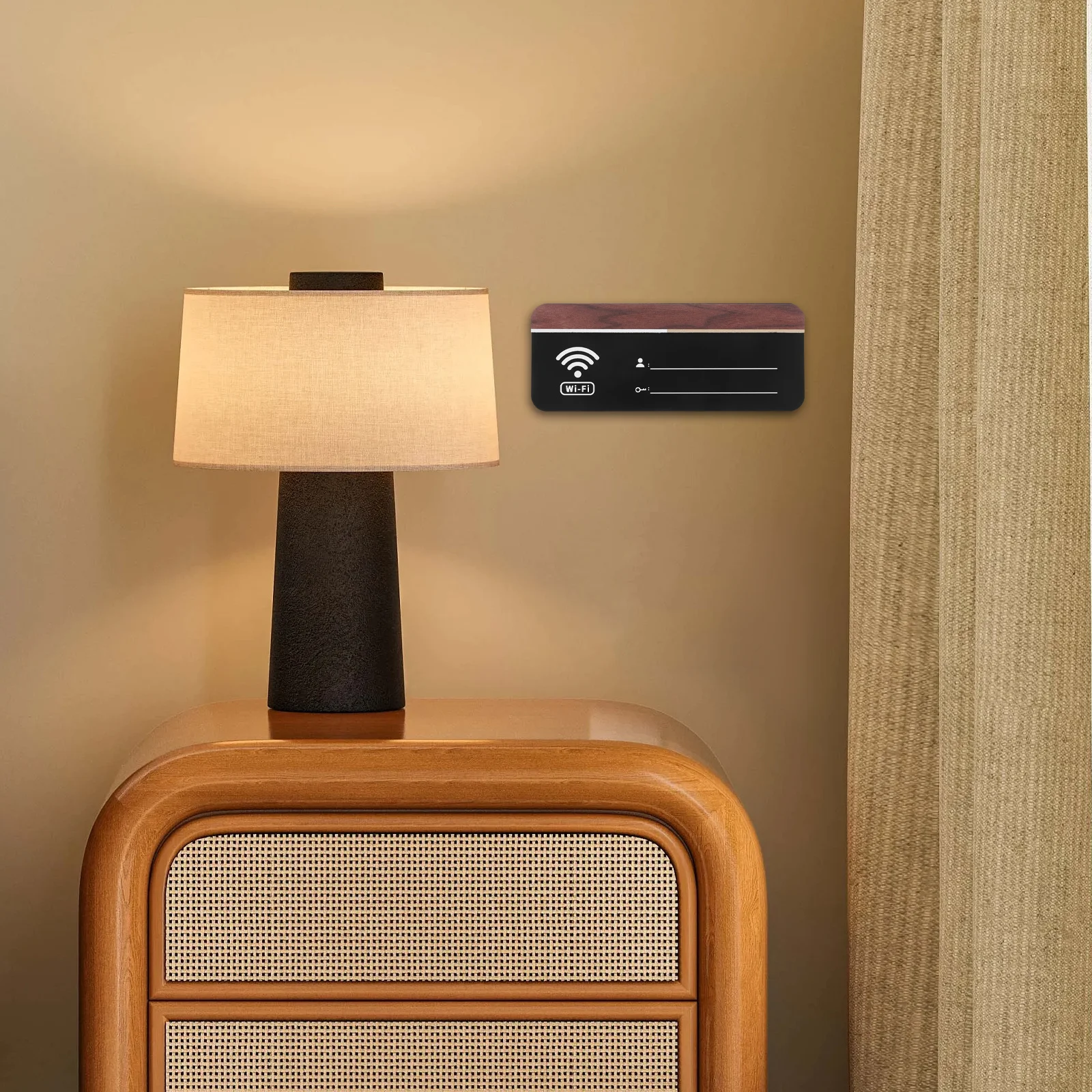 شبكة واي فاي حساب كلمة المرور علامة أكريليك للمنزل غرفة الضيوف الأعمال واي فاي عرض مجلس كتاب كلمة المرور الزخرفية #5