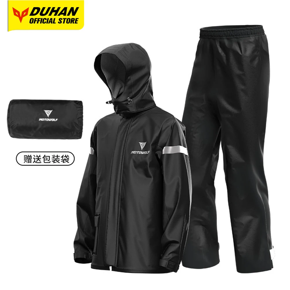 

Motorcycle Raincoat Set For Outdoor Riding Portable Lightweight Waterproof Motorcycle Raincoat Knight Split Body Raincoat