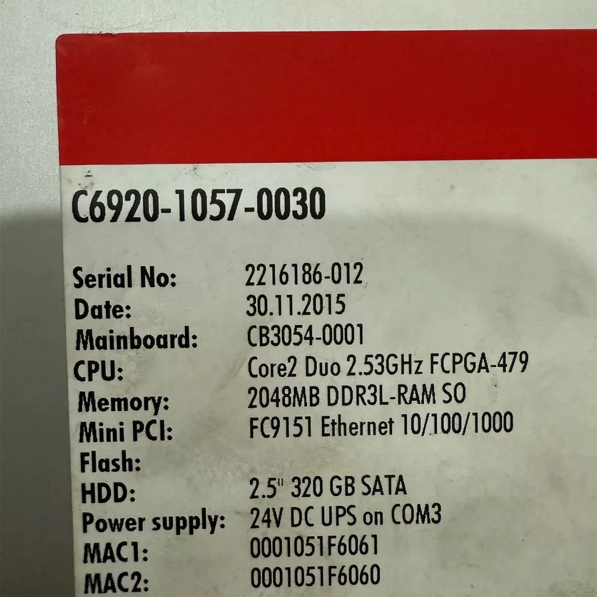 C6920-1057-0030 C69  Control Cabinet  Industrial PC Series Servo Drives