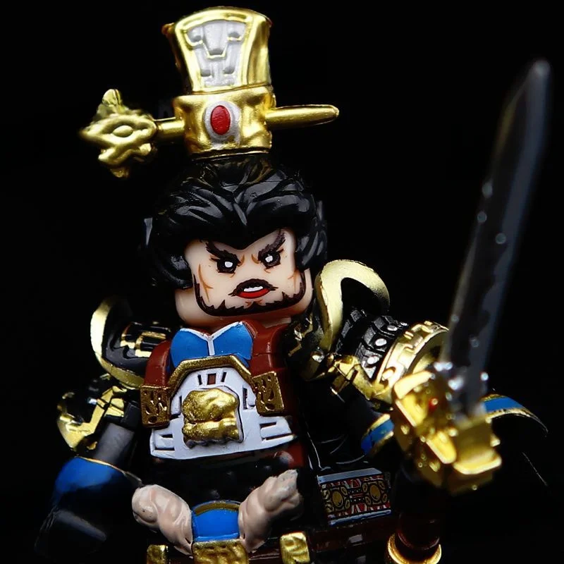 مكعبات بناء محلية جديدة لعام 2025، شخصيات من ثلاث ممالك وخمسة قوات شعبية، ما تشاو، ليو بي، كاو كاو، ألعاب تعليمية للتجميع #4