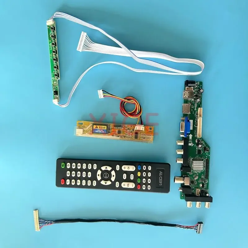 

LCD Controller Board Fit QD15XL01 QD15XL04 QD15XL06 QD15XL09 Digital DVB 1CCFL 1024*768 30Pin LVDS Kit Screen IR+AV+USB+HDMI+VGA