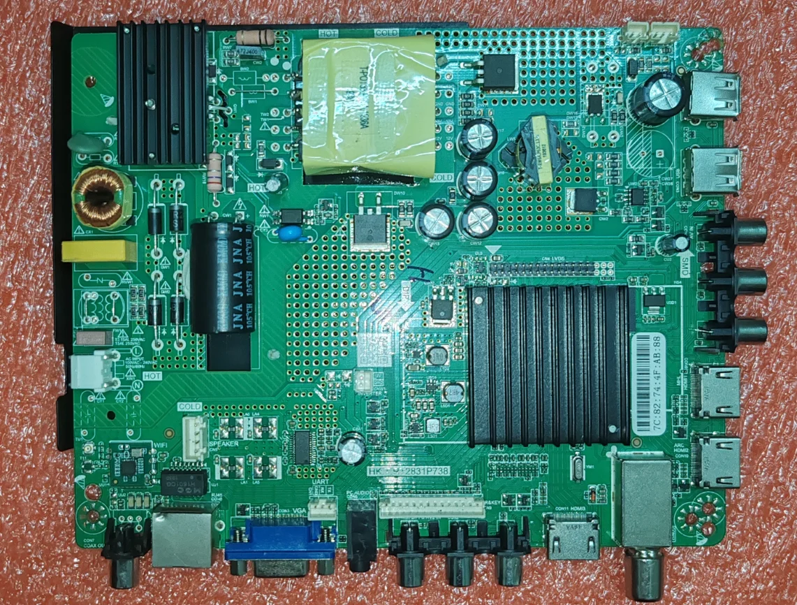 

HK.T.RT2831P738 3-in-1 TV motherboard WiFi network 4-core 1g+4G for 1920x1080