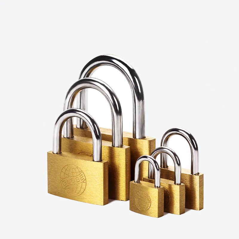 

20mm 25mm 30mm 40mm 50mm Copper Padlock Small Locks for Luggage Case Locker Home Improvement Hardware Include 3 Keys