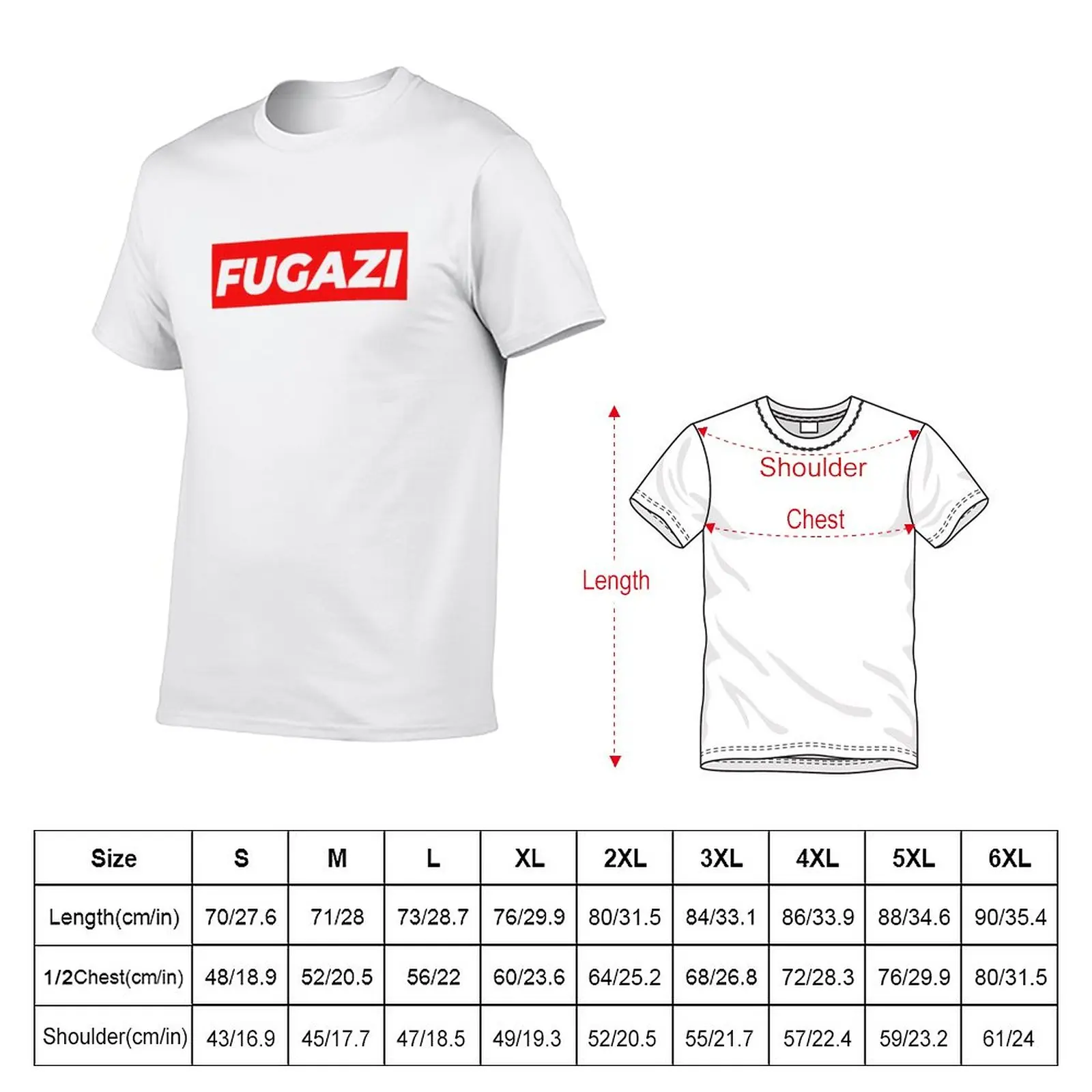 New Fugazi T-Shirt hippie clothes Tee shirt men t shirt