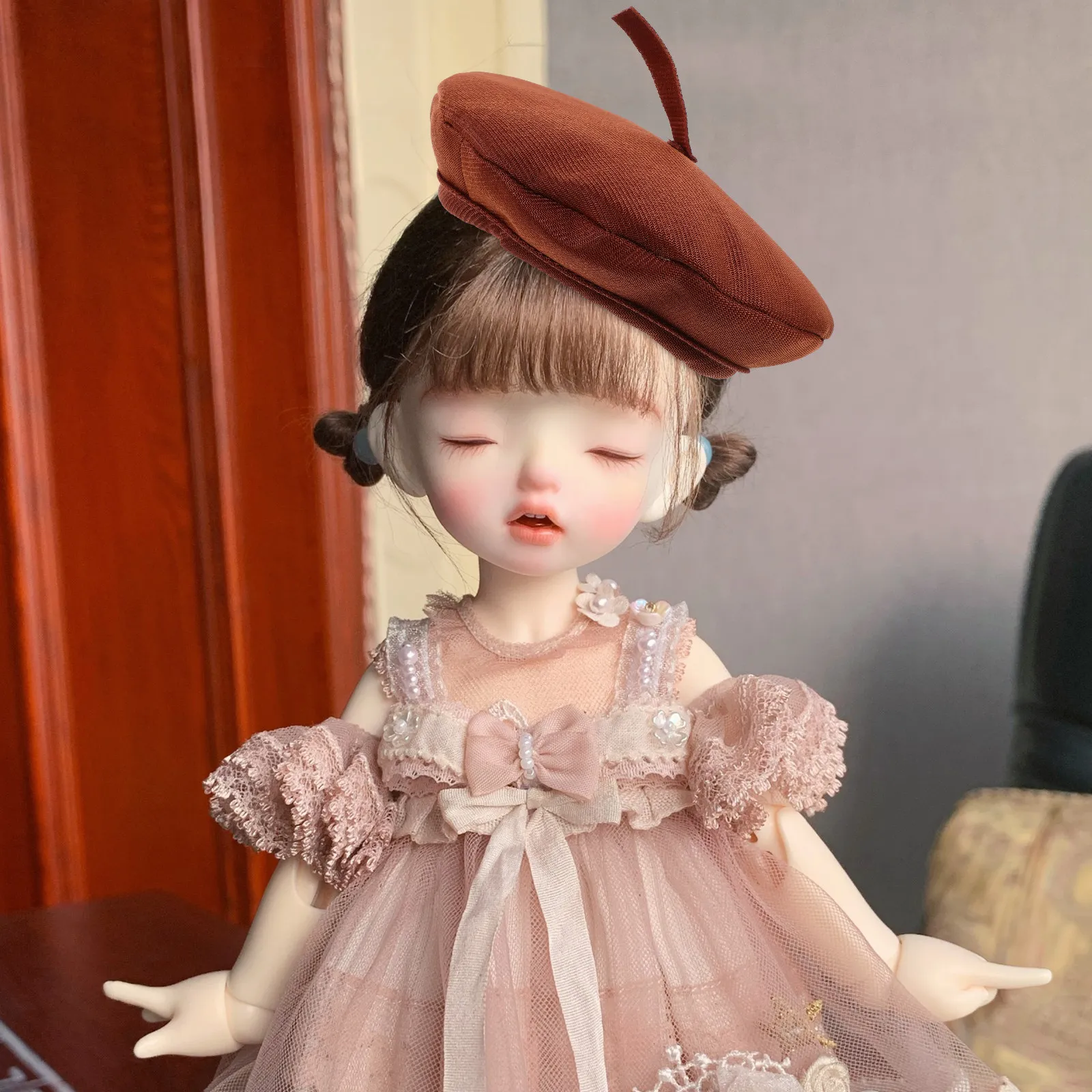 

Mini Beret Hat Tiny Lightweight Hat for Crafts DIY Miniature Hats Replaceable Mini Hats Photography Props DIY Accessories