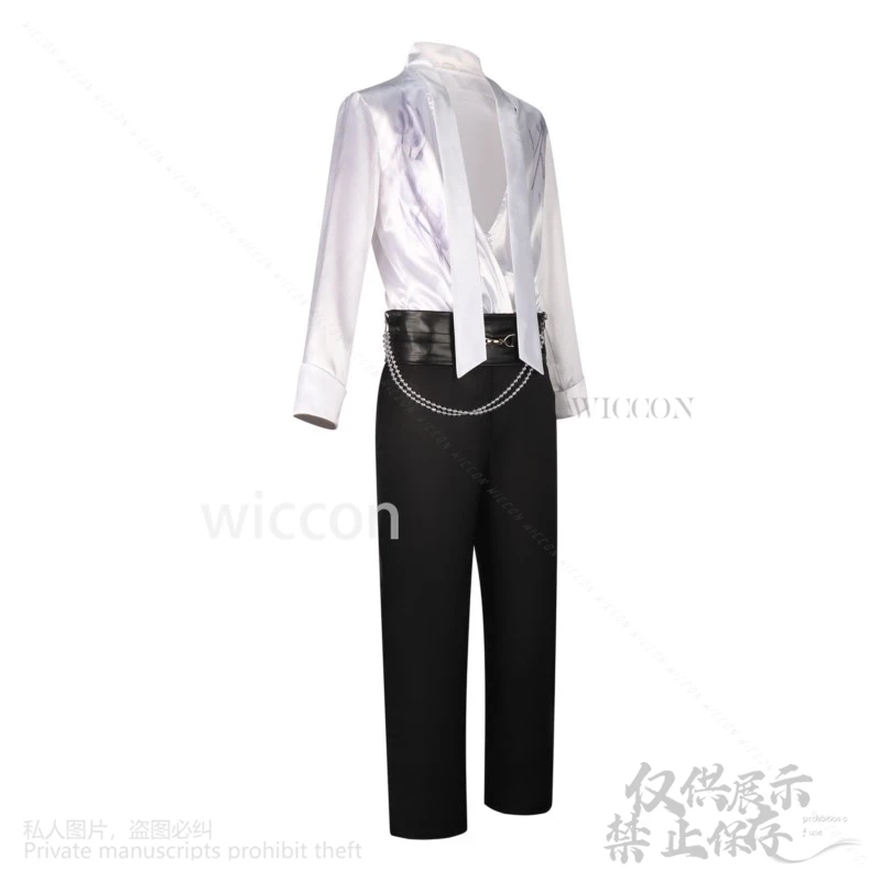 أنيمي لعبة الحب والعميق الفضاء تأثيري سيلوس تشينشي زي الربيع وزهرة أنيقة الأزهار قميص السراويل قلادة هالوين كوس