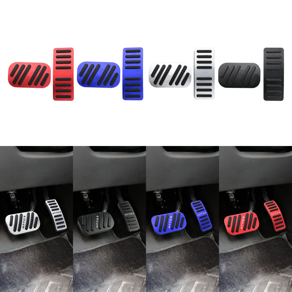 For BYD ATTO 3 Atto3 2022 2023 2024 2025 Pedals Gas Accelerator Brake Pedal Cover Pad Protector Interior Accessories