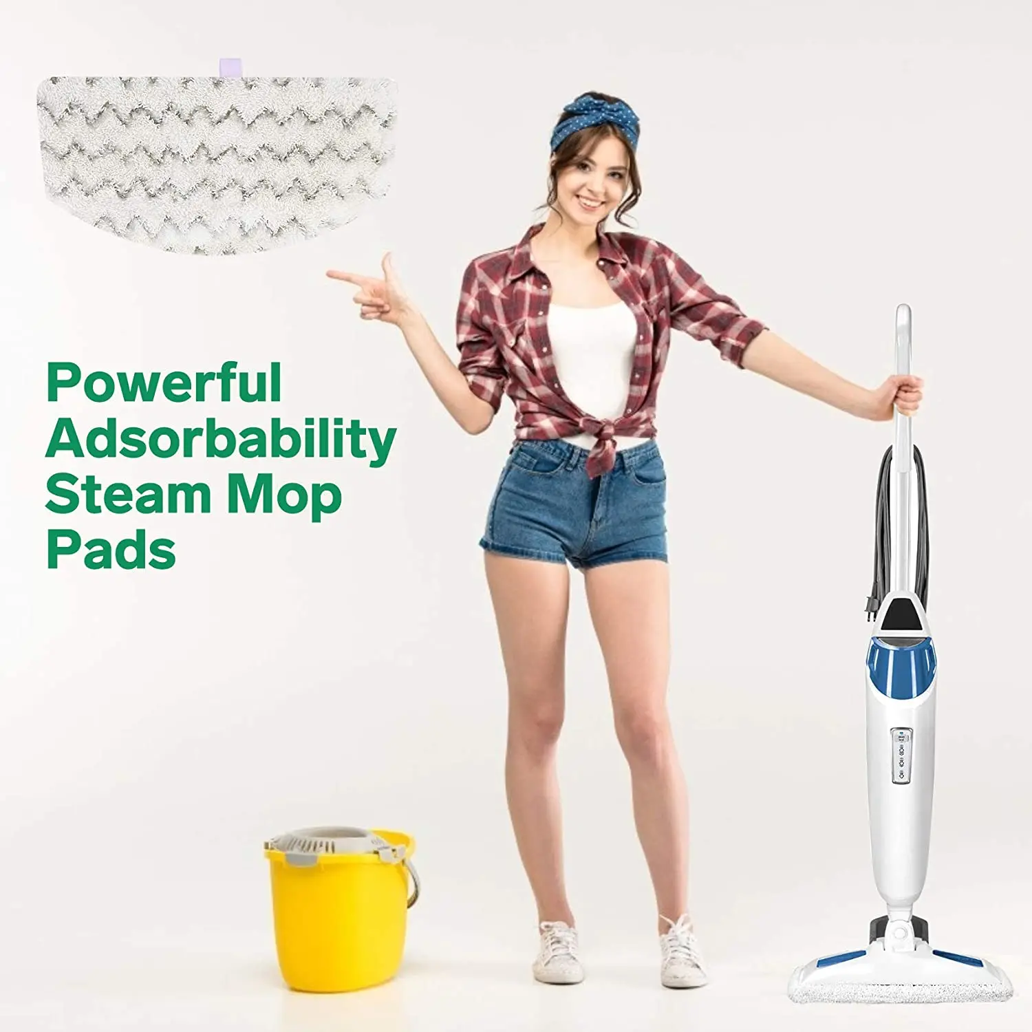 8 Pack Steam Mop Pads สําหรับ Powerfresh Steam Mop 1940 1544 2075 1440 1806 Series