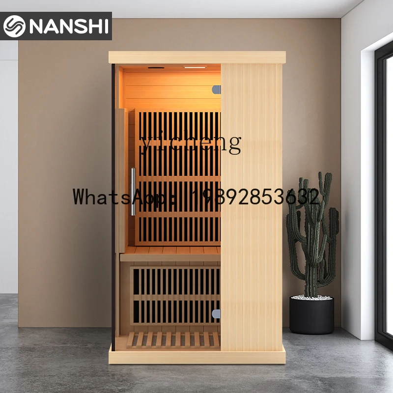 Home Sauna Steam Room Home Use Single and Double Health Care Whole Body Detoxification Solid Wood