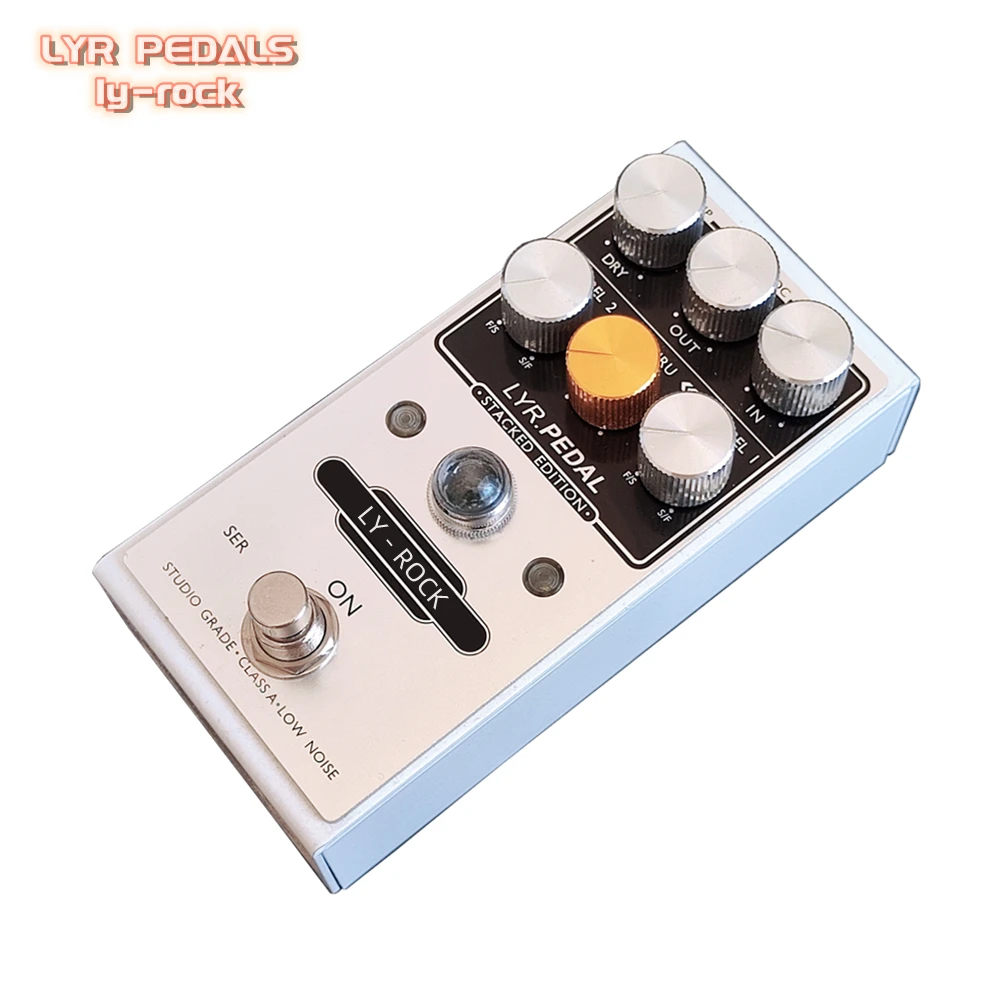 LYR pedali Ly Rock White Classic Dual Pressure Stacked Compression Effector Pedal riproduce accuratamente il leggendario suono Kari 76