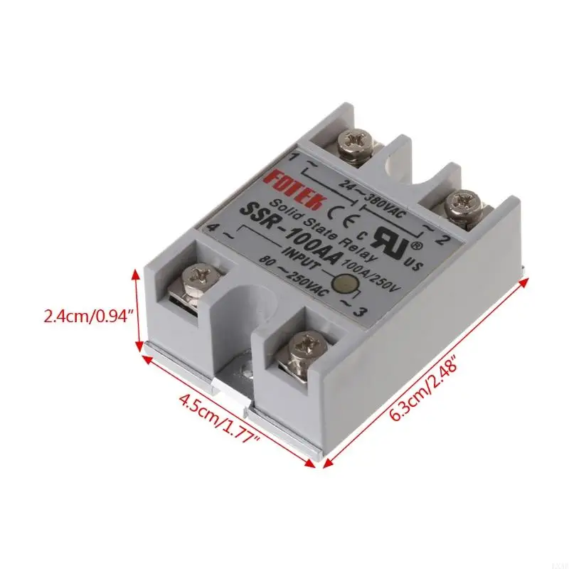 LXAF 24V-380V SSR-100AA AC-AC Single Phase Solid State Relay Module Temperature Controller Solid State Resistance Regulator