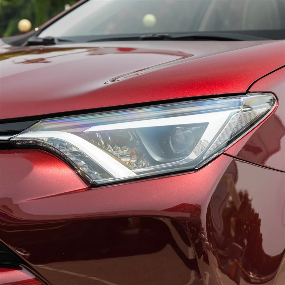 For Toyota RAV4 RAV 4 2016 2017 2018 Car Gadgets Auto Shell Cover Glass Headlights Car Front Headlight Lens Cover Lights Shell