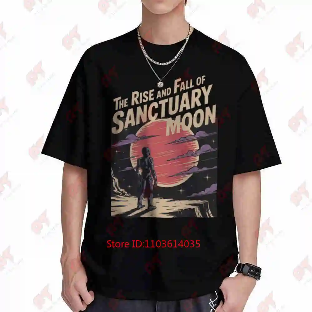 The Rise And Fall Of Sanctuary Moon Murderbot Diaries Short Sleeve Tee 100% Cotton T-Shirt