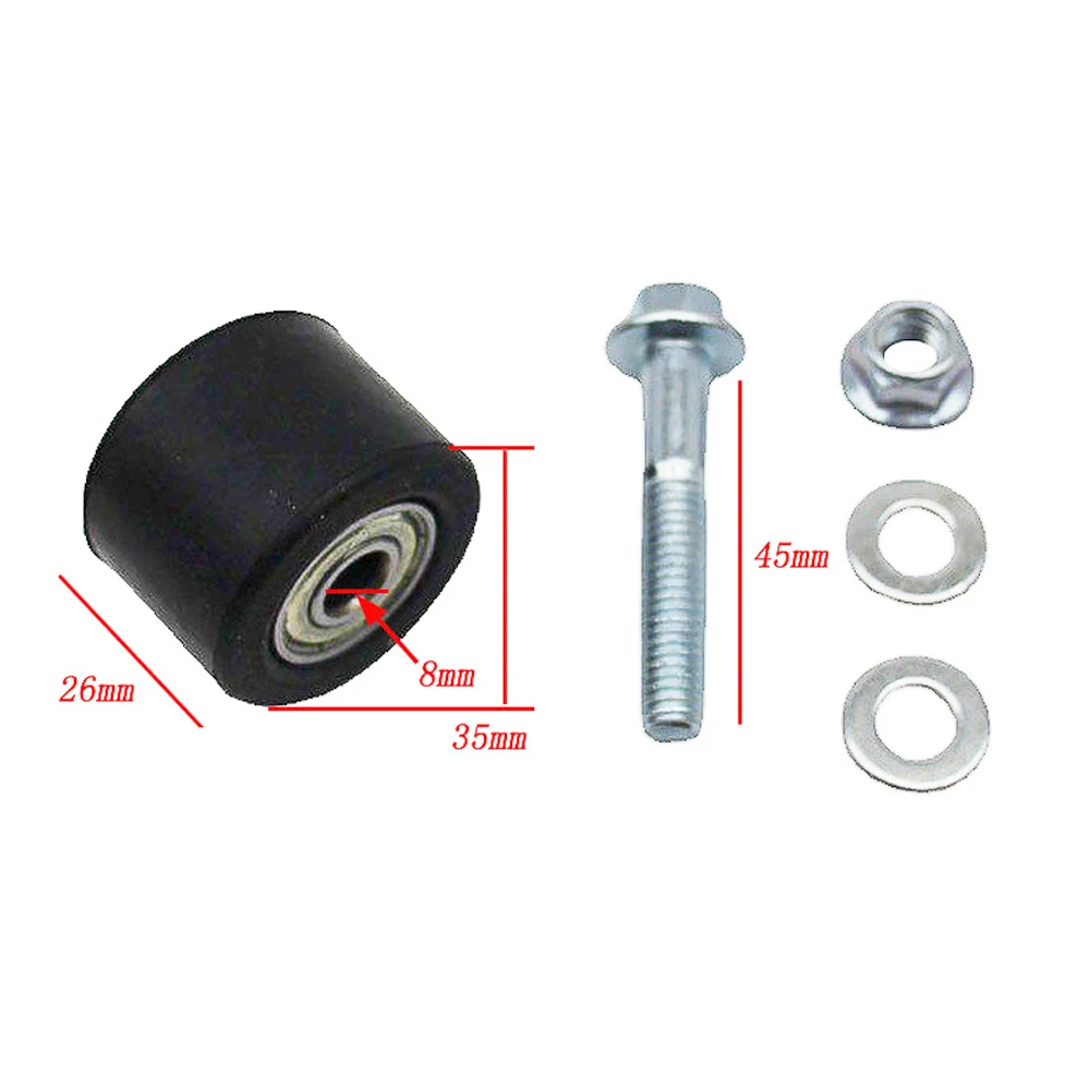 Suitable for Yamaha YFZ 350 Banshee 8mm Chain Roller Slider Tensioner Wheel Guide