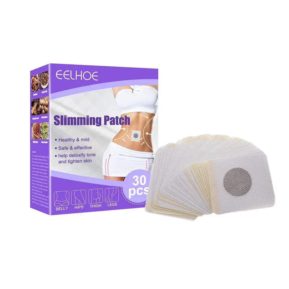 EELHOE Slimming Patches Body Sculpting Belly Stickers Waist Thin Patch Burning Body Navel Arm Firming Slim Fat Loss 30pcs W B8G6