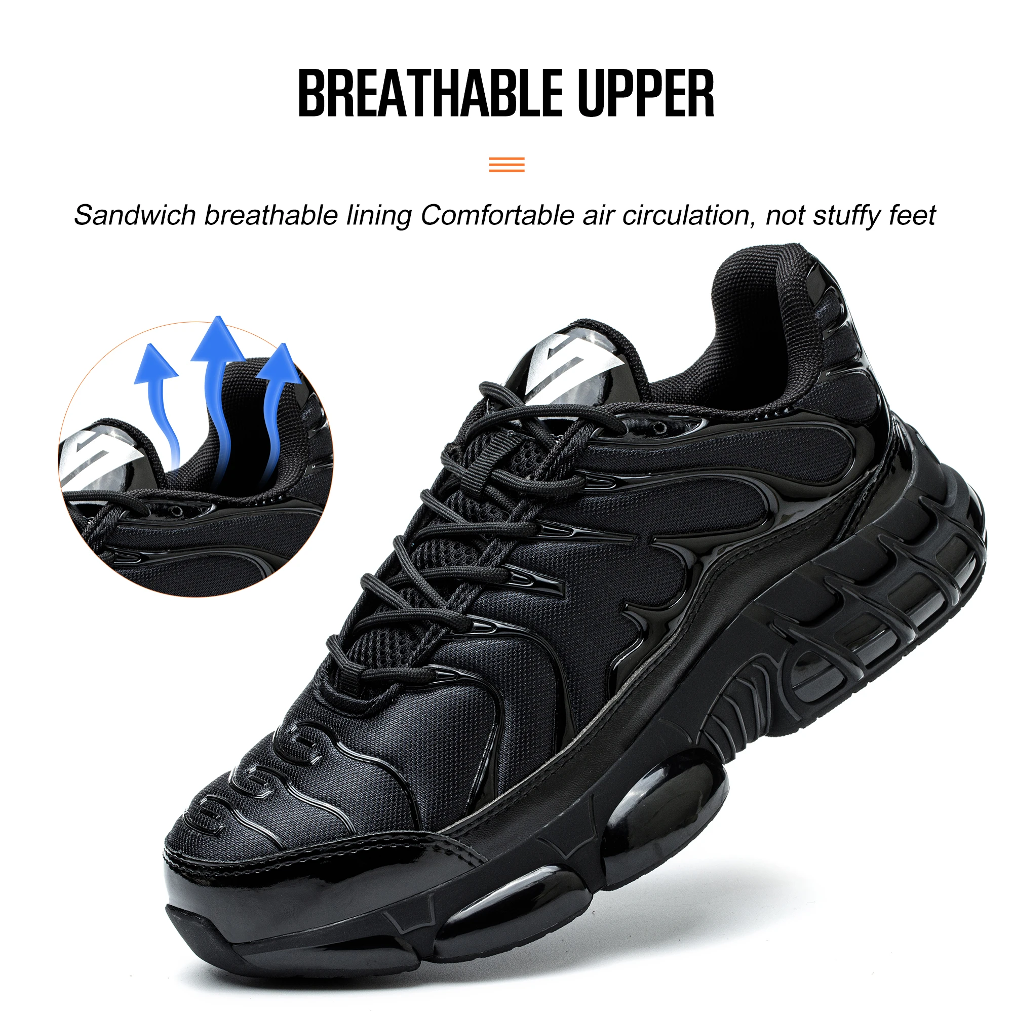 New Men Safety Shoes Anti-smash Anti-puncture Work Shoes Breathable Lightweight Work Sneakers Indestructible Women Shoes Boots