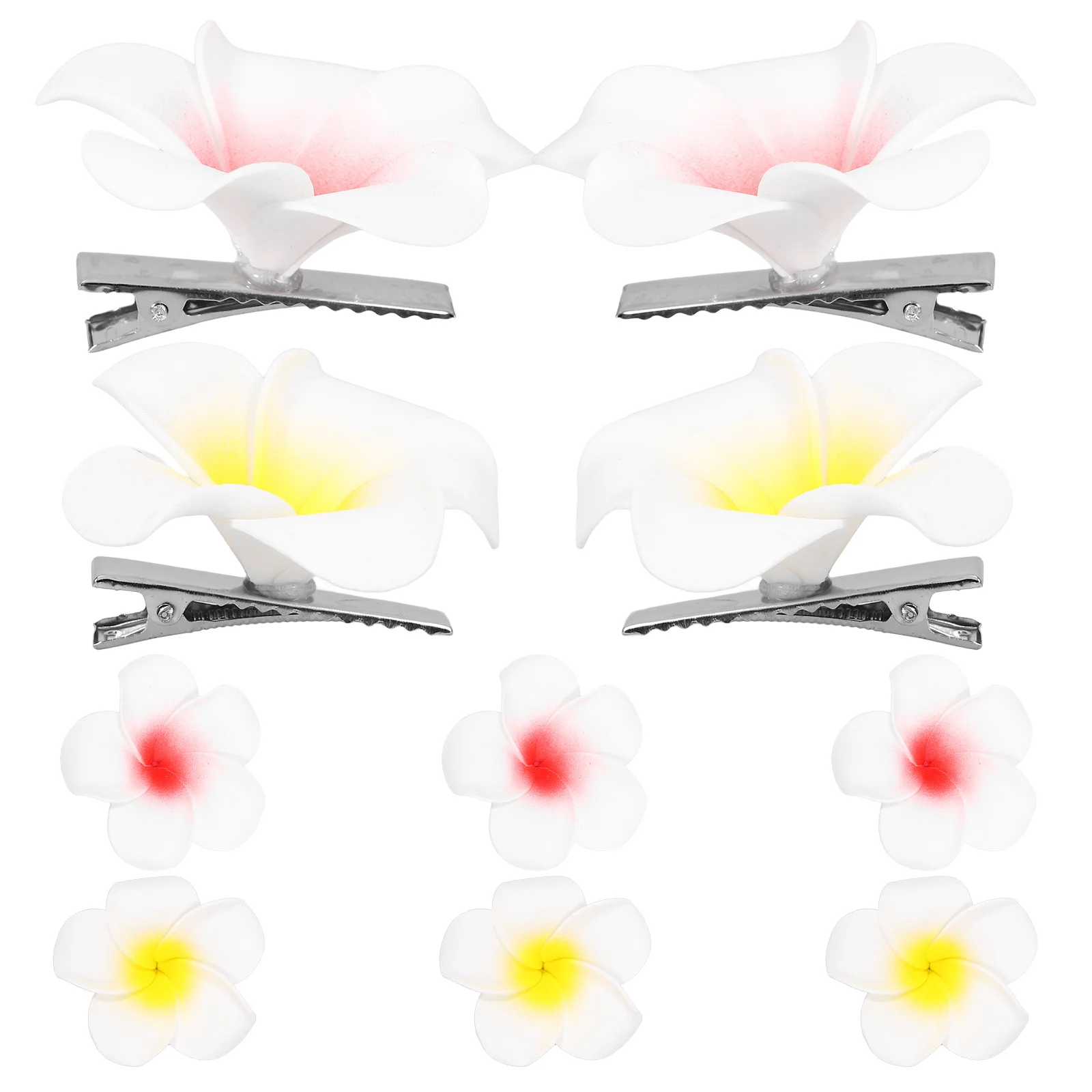 

10pcs Flower Hair Clips Cute Cartoon Hairpins For Girls Summer Hair Accessories Lightweight Decorative Clamps Daily Party Use