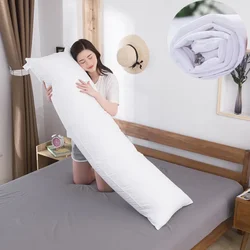 Dakimakura-funda de almohada transpirable de poliéster para cama, funda de almohada blanca para dormir, 50x150/50x160CM, envío directo