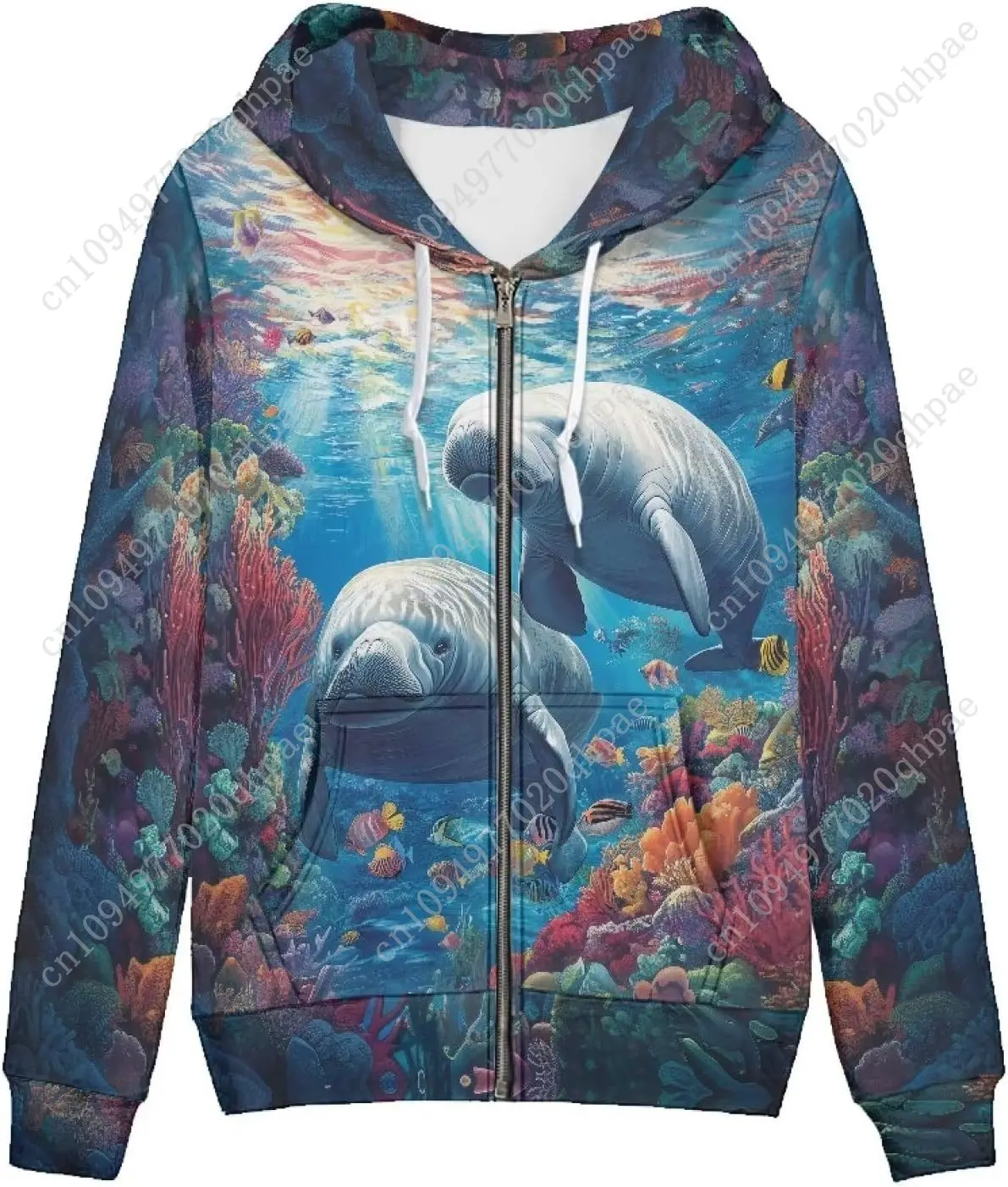 سترة Uourmeti بغطاء للرأس بسحاب للنساء والفتيات المراهقات سترة خريفية XS-5XL