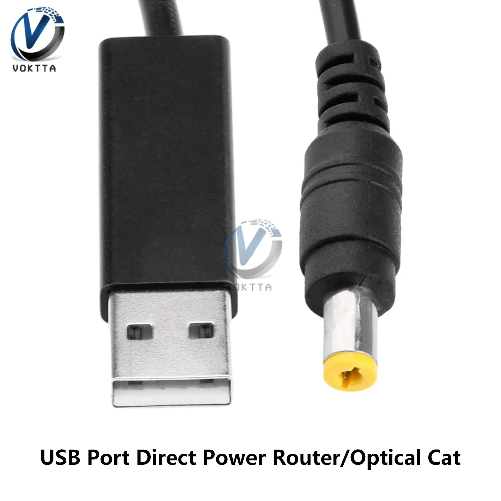 DC5V to 9V/12V USB Type-C to 5.5 * 2.1 Power Boost Line Converter Adapter PD/QC3.0 Fast Charging Deception Power Charging Cable