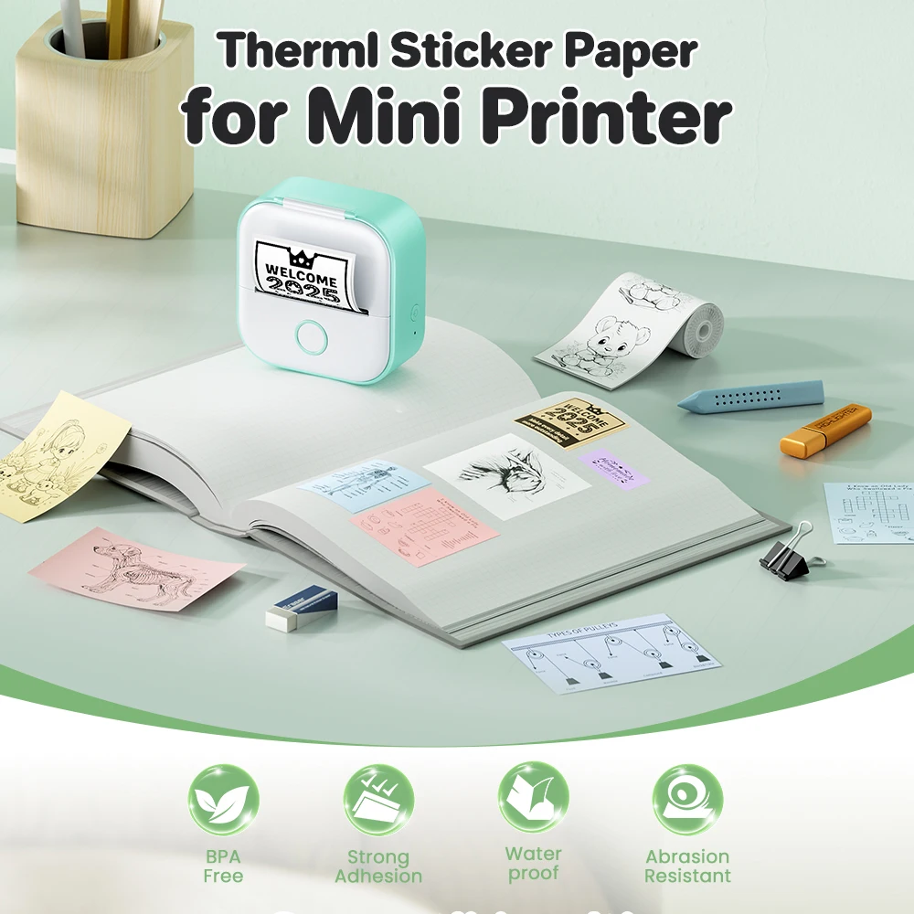 phomemo rolls self-adhesive transparent image 2