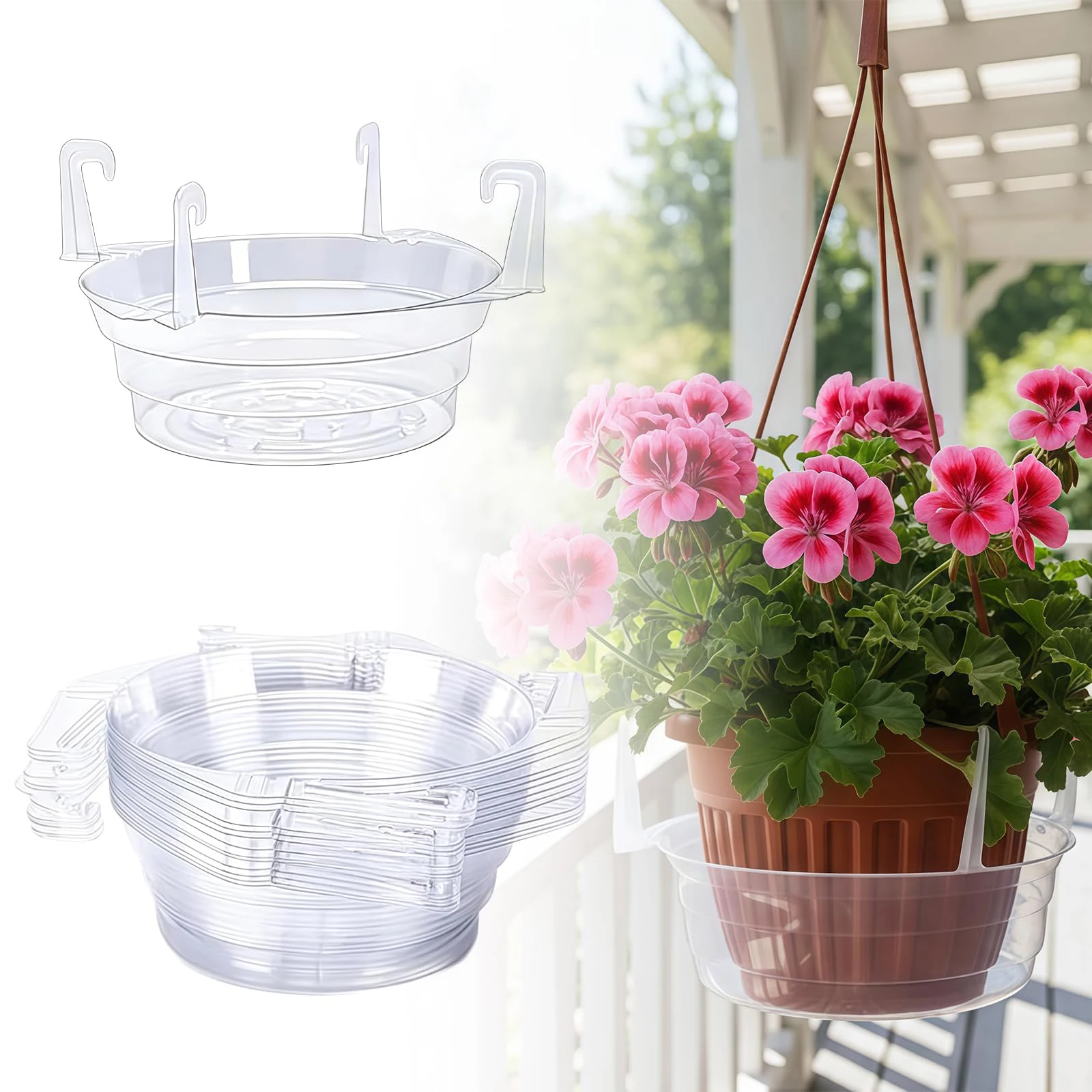 Plastic hangende bloempottenba - Drip Tray Saucer recensie en prijs