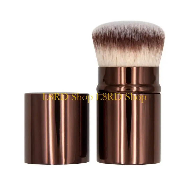 L8RD Versatile Retractable Cosmetic Brush for Seamless Base Makeup Retractable Aluminum Designs for Everyday Use