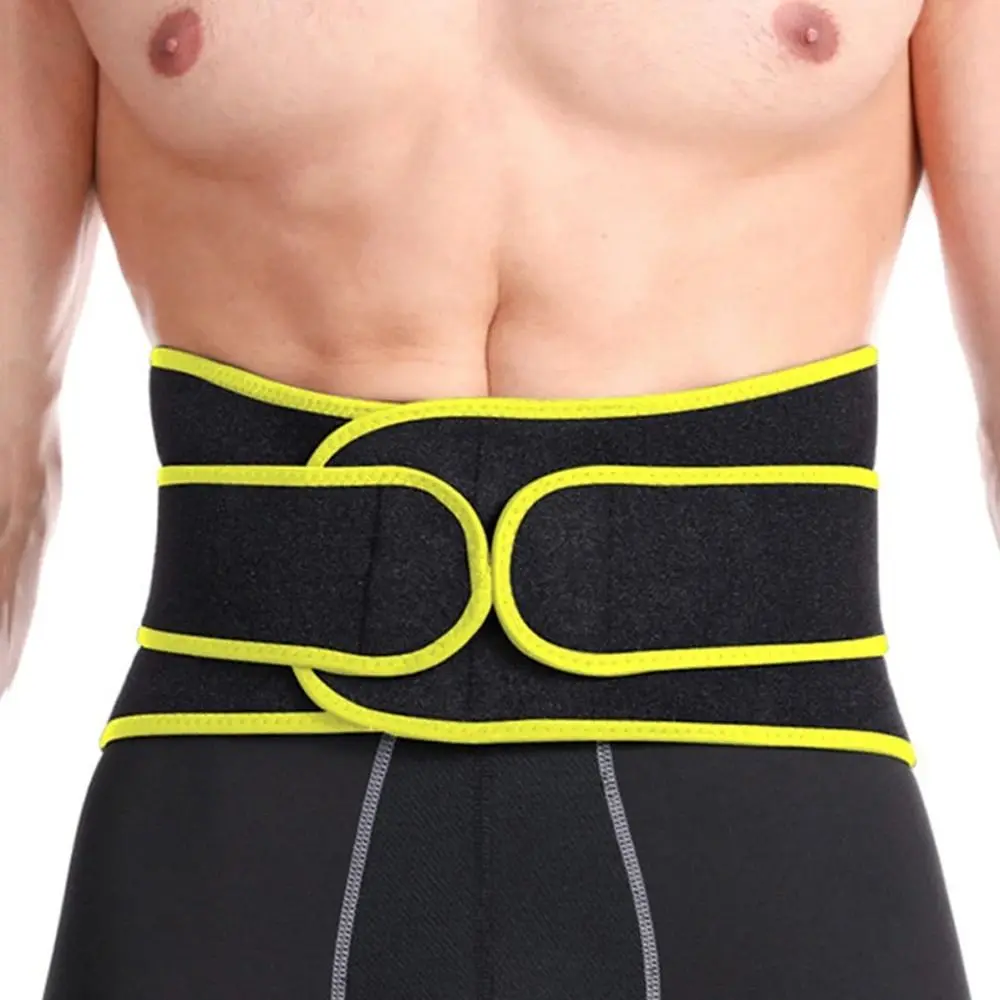 Adjustable Sports Back Brace Dual Straps Breathable Waist Support Belt Elastic Comfortable Compression Belly Strap Training