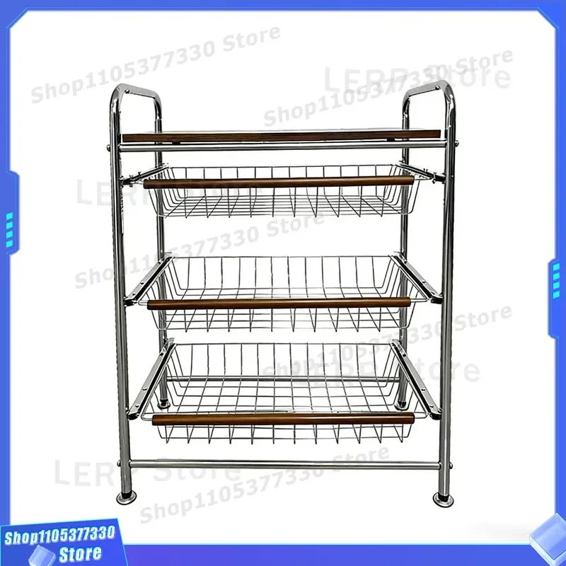 Multi Layer Carbon Steel Storage Rack With Wheels Modern Floor To Ceiling Kitchen Organizer Easy Clean Stroller Shelf Unit