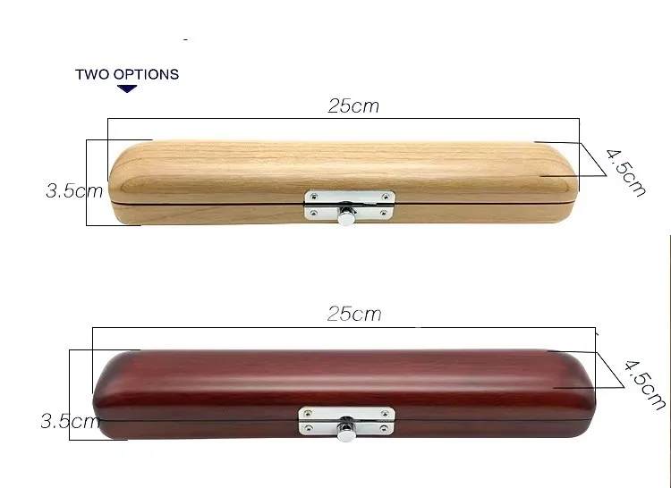 Wooden Storage Box for Wood Flute Joint - Flute Mouthpiece Accessories Organizer Case