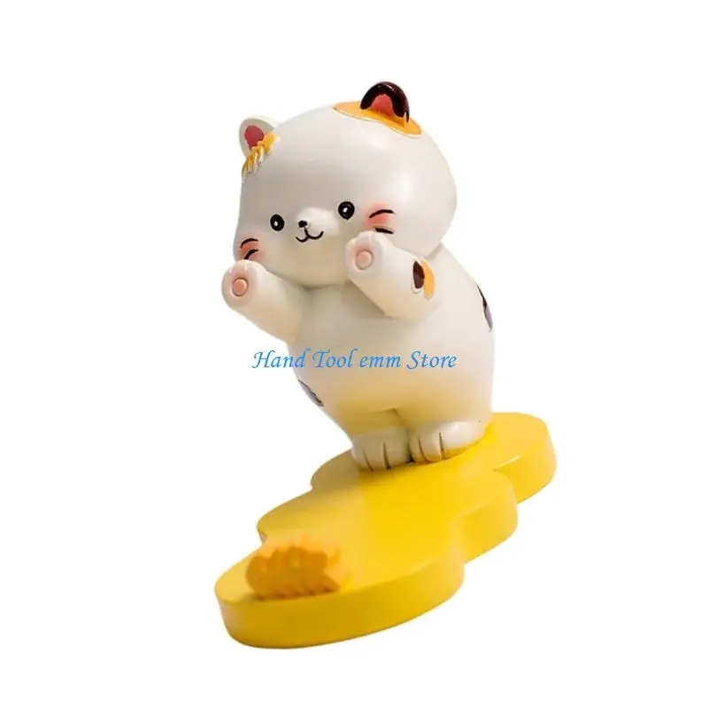 H37F Novelty Cartoon Resin Phone Stand Support Ensures Safe Placement Of Your Devices