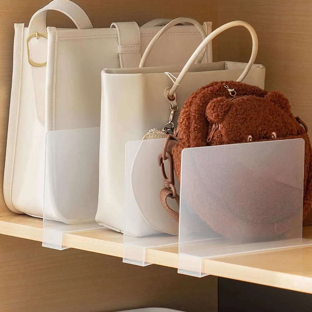 2Pcs Practical New Style Wardrobe Divider Sturdy Plastic Storage Partition Adjustable Closet Organizer Closet Divider view 4