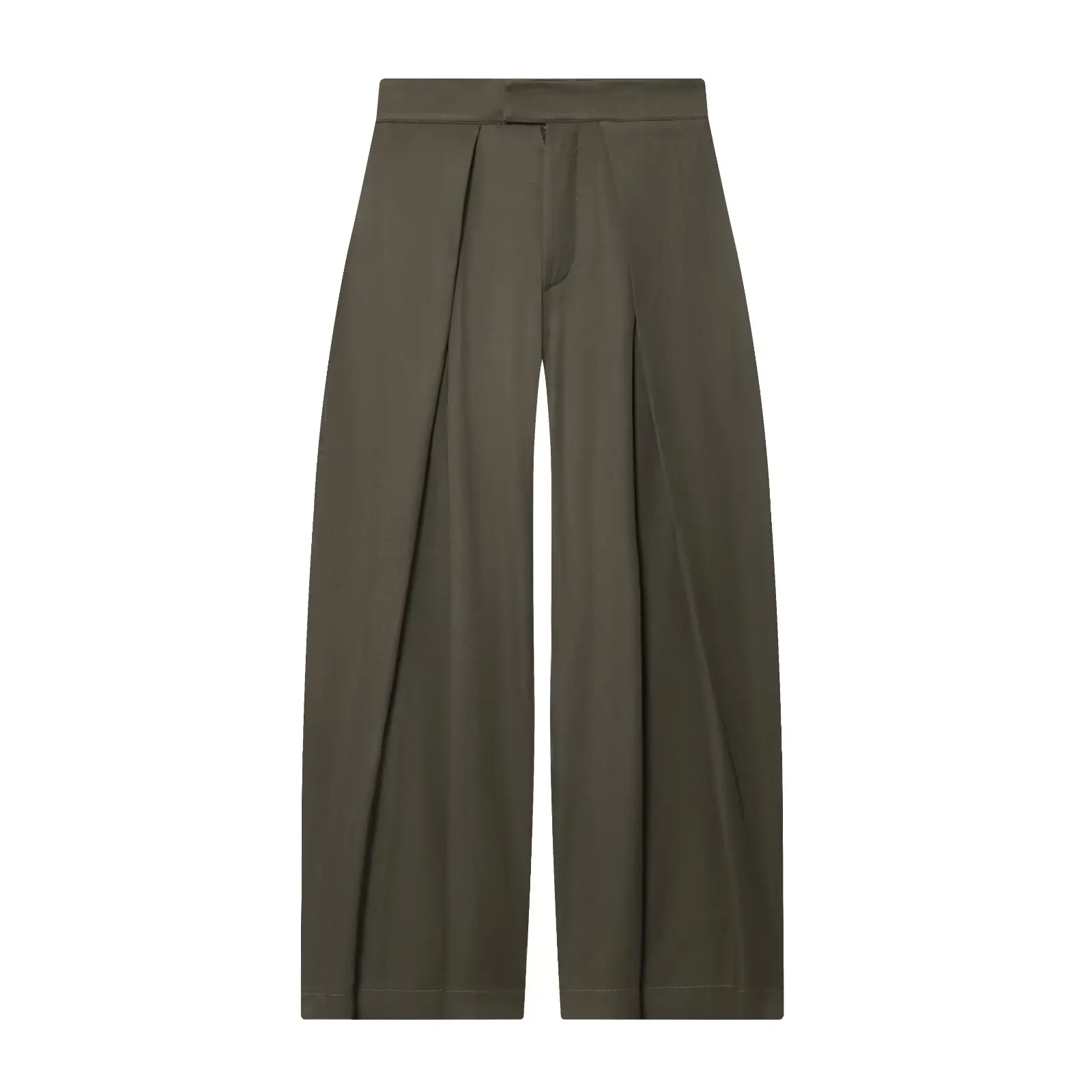Vrouwen Mid Taille Broek Set Tweedelige Casual Vloeiende Gordel Jas Voorplooi Broek 2-delige Set Dames Outfit
