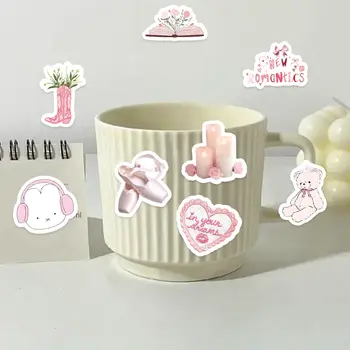 46張兔子、熊、香水粉紅塗鴉貼紙,可裝飾筆記本、水杯、日記本、吉他、學生文具,PVC材質。 6 最佳銷售 千禧年文具 - №6