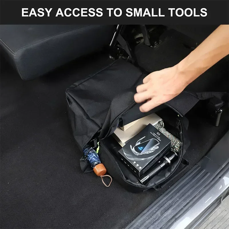 For Nissan Titan 2016-2023 Rear Underseat Organizer Tool Pockets Storage Bag Car Accessories