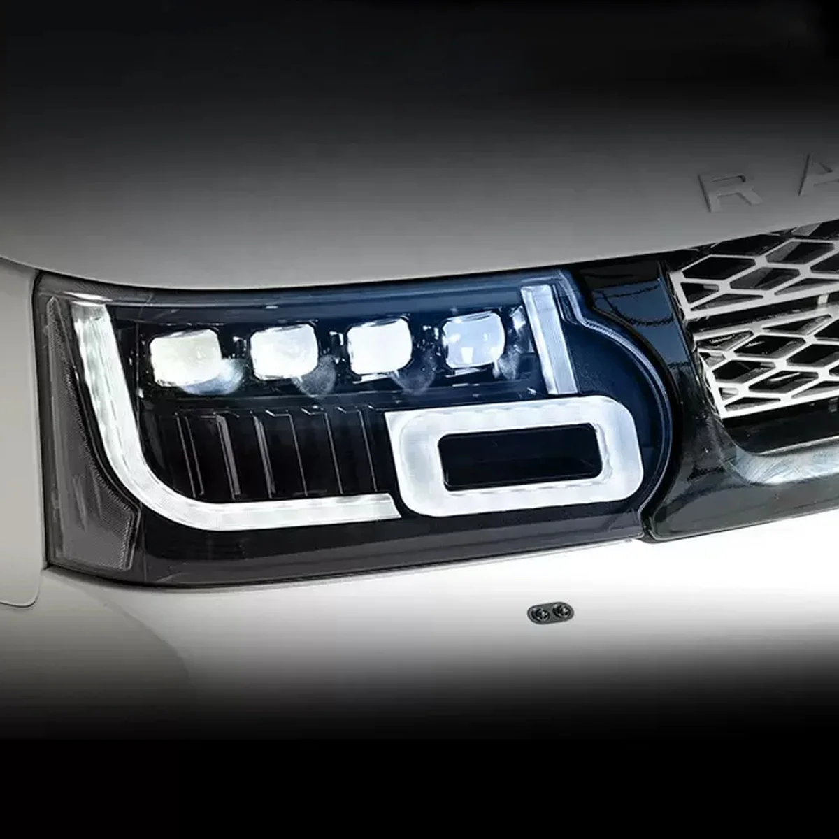 

Auto Lamps Front Lights Headlights Suitable for L320 Range-rover-sport 2010 2011 2012 2013 Upgrade to 4lens LED Headlights
