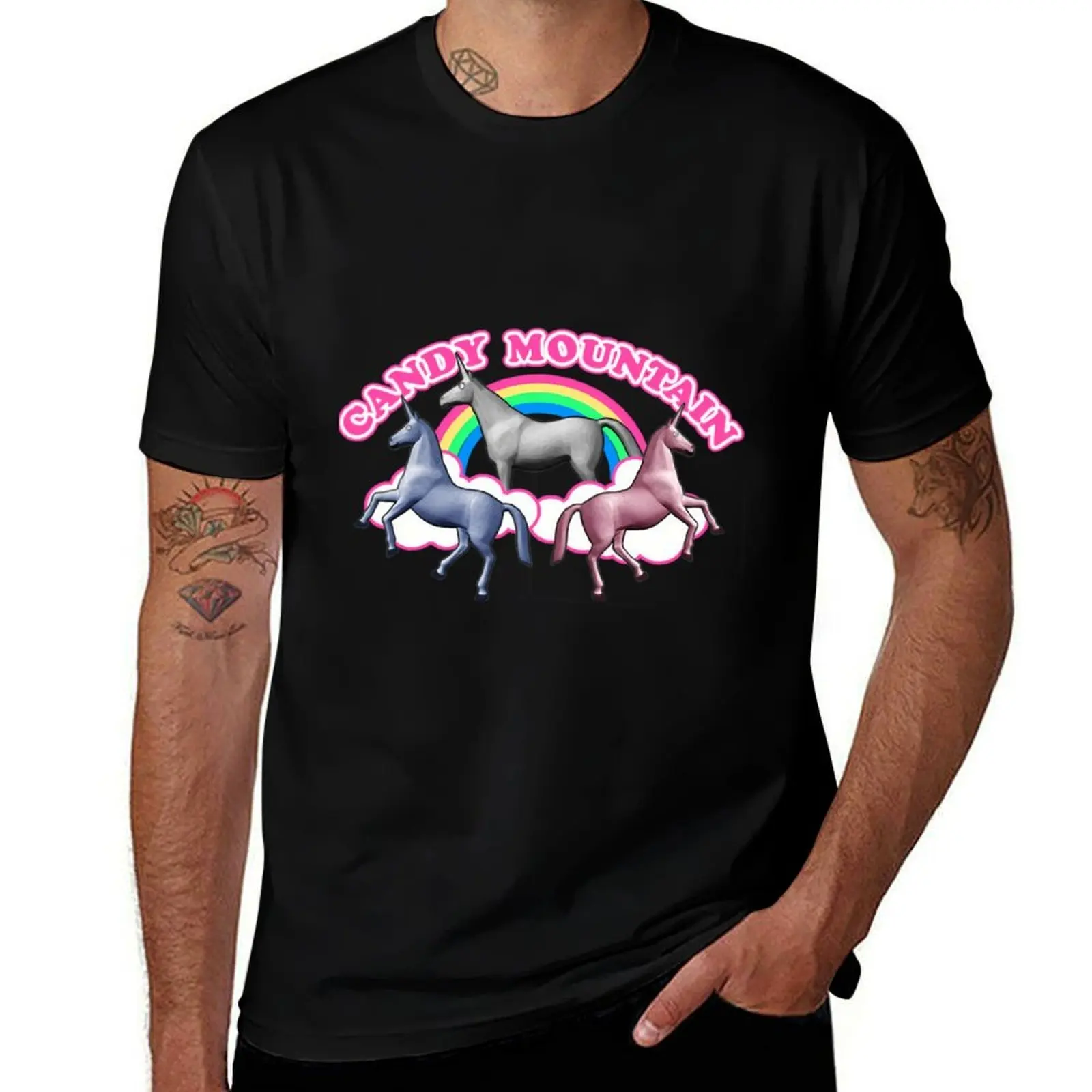 

charlie the unicorn candy mountain filmcow T-Shirt Fitness Quick Dry Short Sleeve Top