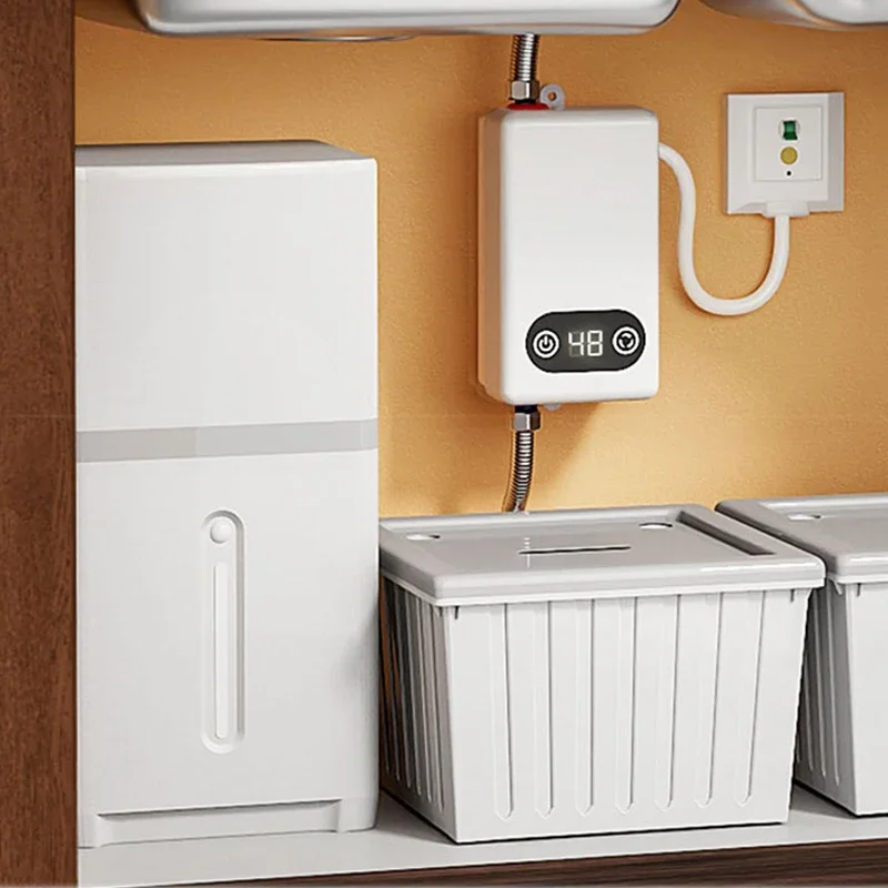 家庭用 220v 電気温水器インスタント小型家庭用キッチン、バスルームキッチンカウンター下、ベビー給湯器なし W