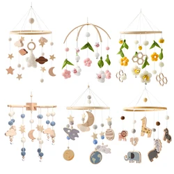 Baby Rattle Toy 0-12 Months Wooden Mobile On The Bed Newborn Music Box Bed Bell Hanging Toys Holder Bracket Infant Crib Boy Toys