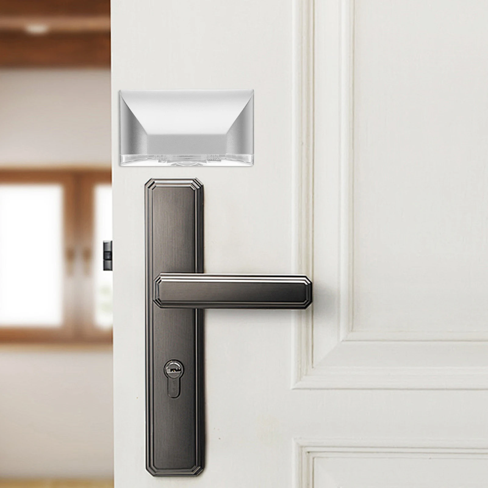 

Door Lock Induction Lamp LED Light Motion Sensing Night Work Day Standby Easy to Use Convenient Infrared Sensor Lighting