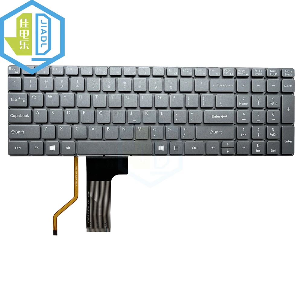 

Клавиатура для ноутбука Teclast Tbolt 10 DG / Teclast F15, серая, с подсветкой, замена для K762, K3259, KY347-1, K3259