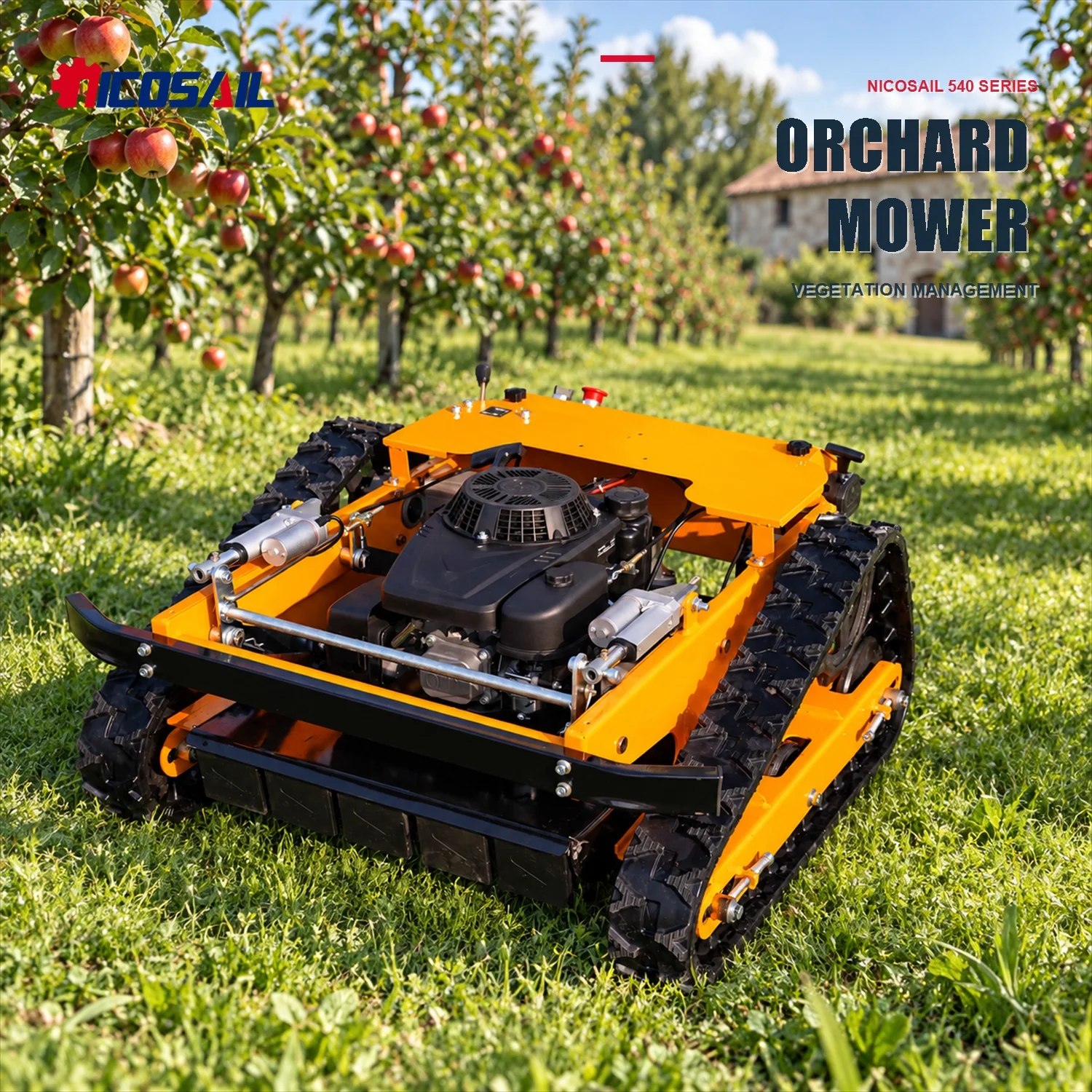 OEM Custom Mini Remote Control Lawn Mower Low Noise Grass Cutter for Garden Lawn Care and Residential Landscaping