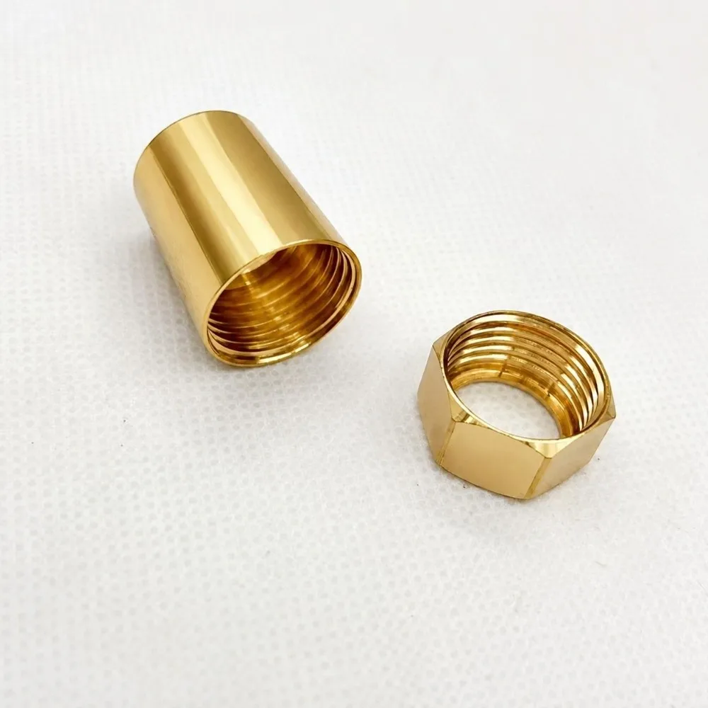 Bathroom Accessories Practical Water Pipe Connector Long Nut Hexagon Joints Metal Round Shower Hose Adapter Inlet & Outlet