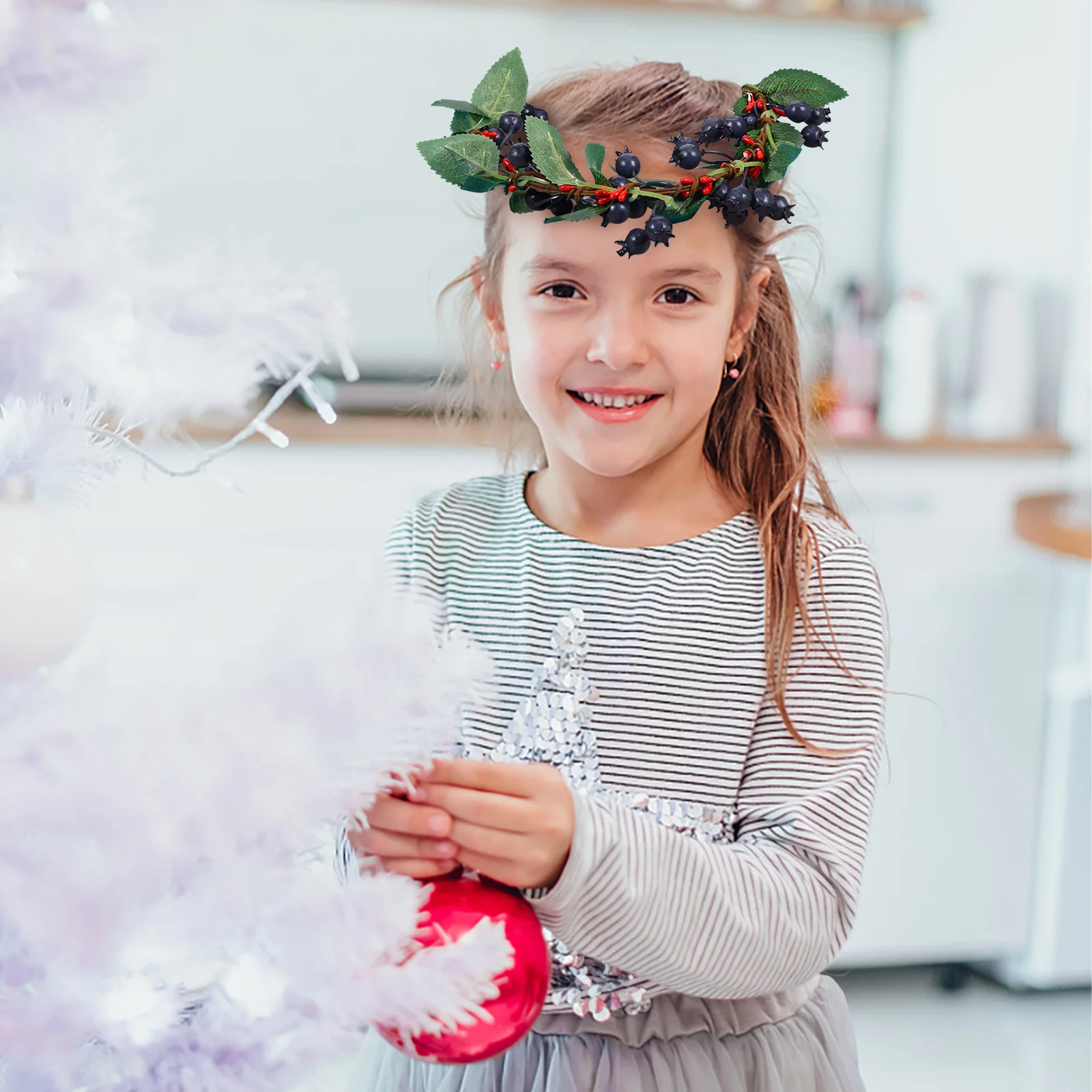 

Women Christmas Berry Headpiece Holiday Hair Accessories Decorations for Headbands Wreaths