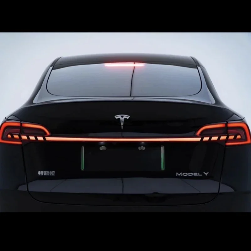 

Car Full Tail Light Rear Running Brake LED For Tesla Model 3 2016-2021 Model Y Reverse Lamp Turn Signal Waterproof
