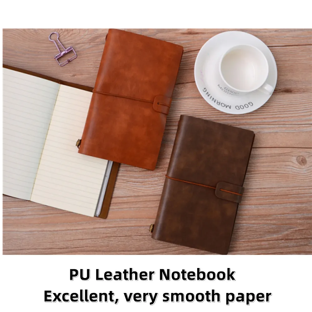 PU Leather Notebook Handmade Vintage Diary Journal Sketchbook Planner TN Travel Notebook Cover