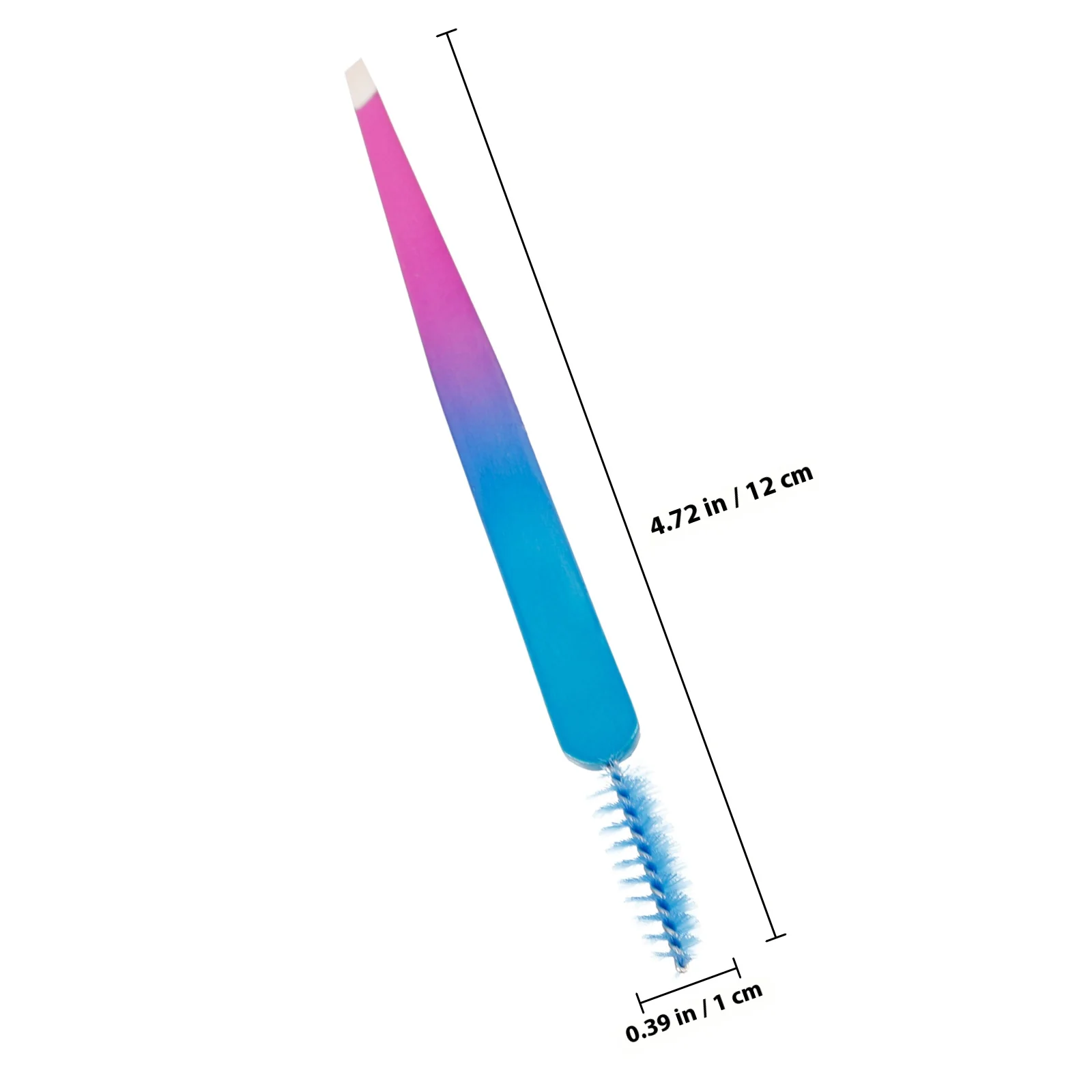 Pince à épiler pour sourcils en acier inoxydable, outil portable pour sourcils avec brosse pour femmes, facile à nettoyer, pince à épiler durable