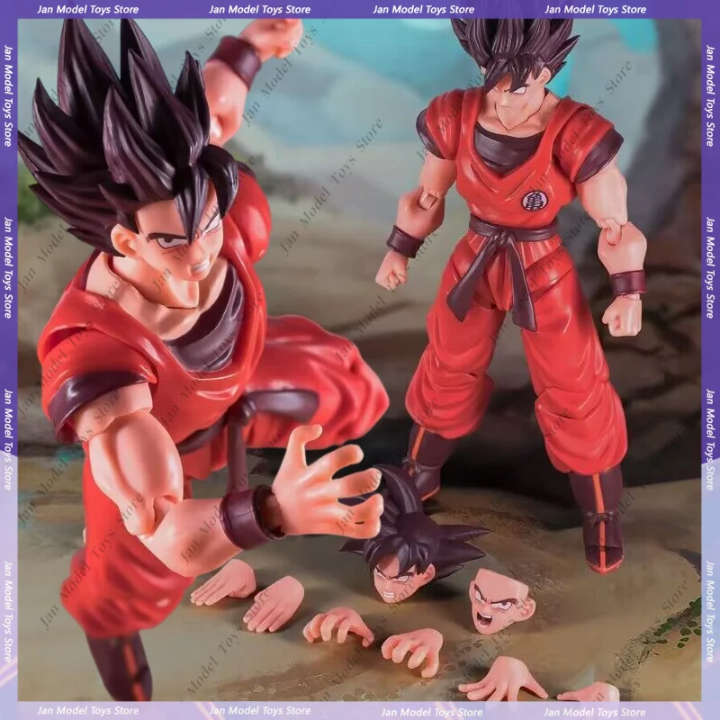 

Аниме Dragon Ball Z Demoniacal Fit SHF Son Goku Kaio Ken Scarlet Martial Artist 16000 Level Power Action Figure Модель Подарочные игрушки