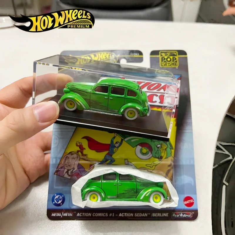 

Hot Wheels Premium 2025 Поп-культура Hotwheels 2025 1/64 Модель автомобиля Детские игрушки Экшн-комиксы # 1 - Экшн-седан для мальчиков, детские игрушки